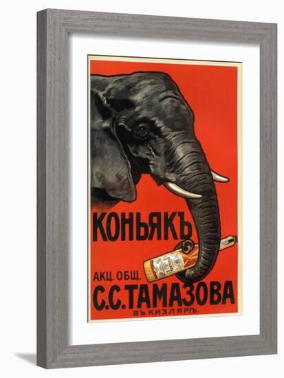 Tomasova Cognac, Favored by Elephants-null-Framed Art Print