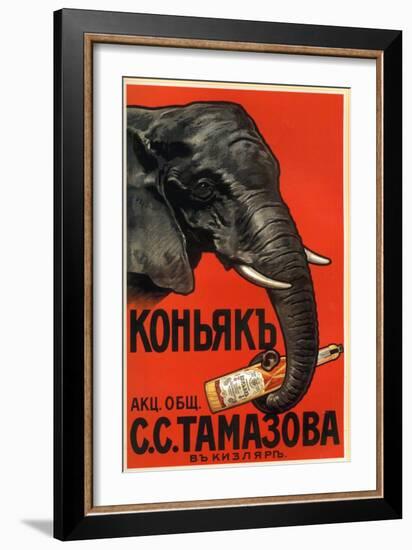 Tomasova Cognac, Favored by Elephants-null-Framed Art Print