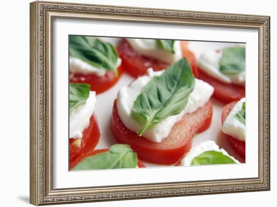 Tomato, Mozzarella And Basil Salad-Johnny Greig-Framed Photographic Print