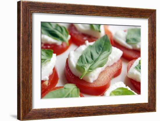 Tomato, Mozzarella And Basil Salad-Johnny Greig-Framed Photographic Print