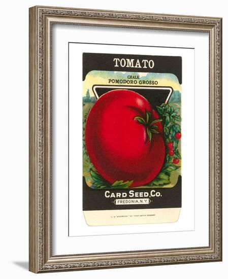 Tomato Seed Packet-null-Framed Art Print