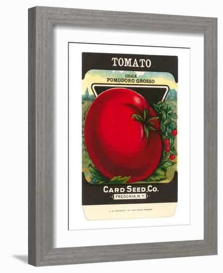 Tomato Seed Packet-null-Framed Art Print