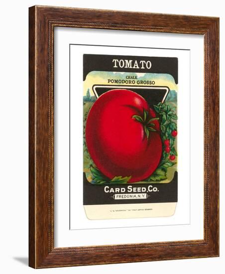 Tomato Seed Packet-null-Framed Art Print