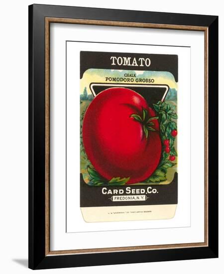 Tomato Seed Packet-null-Framed Art Print