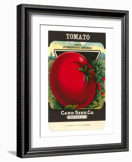 Tomato Seed Packet-null-Framed Art Print