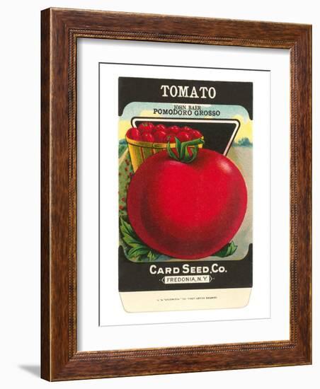 Tomato Seed Packet-null-Framed Art Print