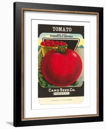 Tomato Seed Packet-null-Framed Art Print