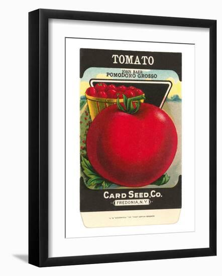 Tomato Seed Packet-null-Framed Art Print