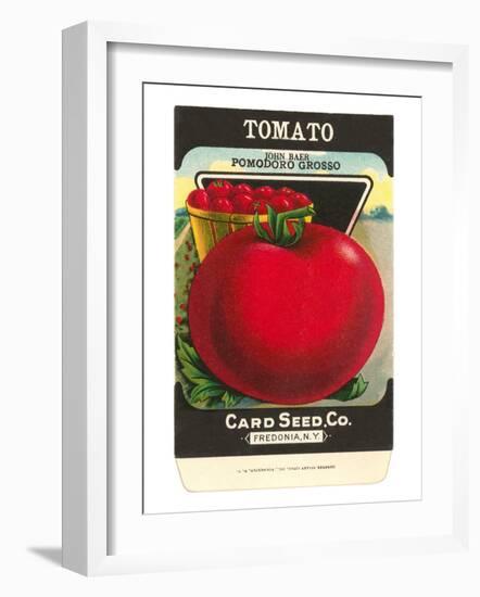 Tomato Seed Packet-null-Framed Art Print