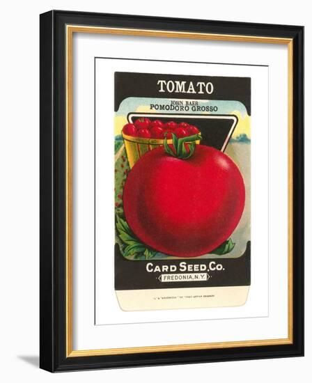 Tomato Seed Packet-null-Framed Art Print