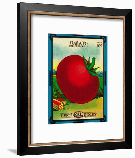 Tomato Seed Packet-Lantern Press-Framed Art Print