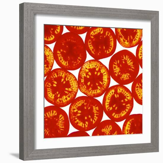 Tomato Slices-Johnny Greig-Framed Premium Photographic Print