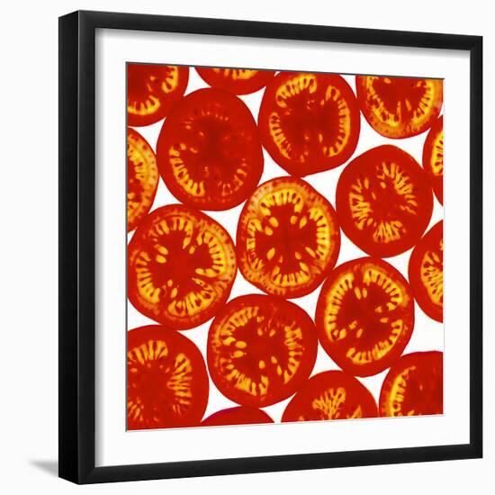 Tomato Slices-Johnny Greig-Framed Premium Photographic Print