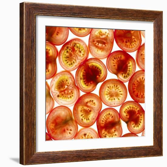 Tomato Slices-Mark Sykes-Framed Premium Photographic Print