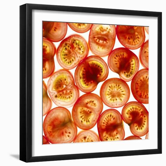 Tomato Slices-Mark Sykes-Framed Premium Photographic Print