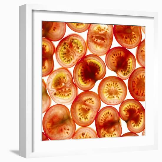 Tomato Slices-Mark Sykes-Framed Premium Photographic Print