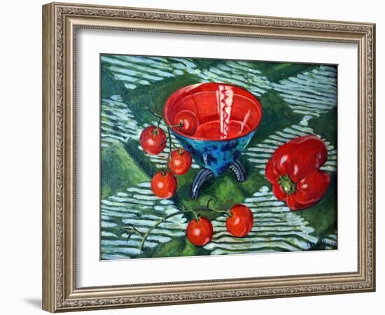 Tomatoes And Pepper-Tilly Willis-Framed Giclee Print