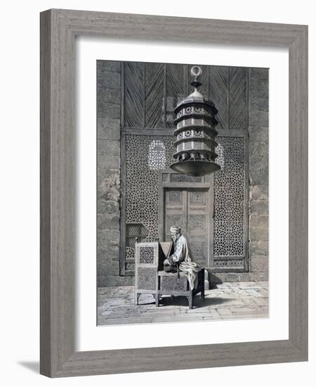 Tomb Door, Mosque of Sultan Barquq, 19th Century-Emile Prisse d'Avennes-Framed Giclee Print