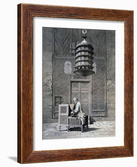 Tomb Door, Mosque of Sultan Barquq, 19th Century-Emile Prisse d'Avennes-Framed Giclee Print