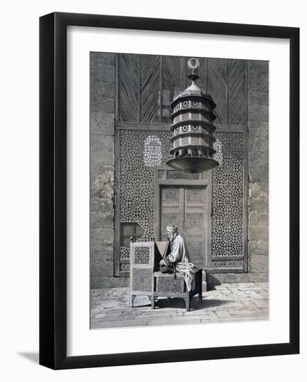 Tomb Door, Mosque of Sultan Barquq, 19th Century-Emile Prisse d'Avennes-Framed Giclee Print