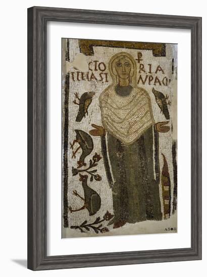 Tomb Mosaic from Tomb of Victoria, from Tabarka, Tunisia, Early Christian Period, 5th Century-null-Framed Giclee Print