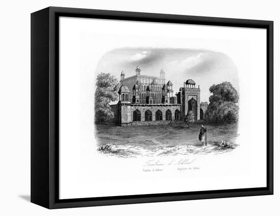 Tomb of Akbar the Great, Sikandra, India, C1840-N Remond-Framed Premier Image Canvas