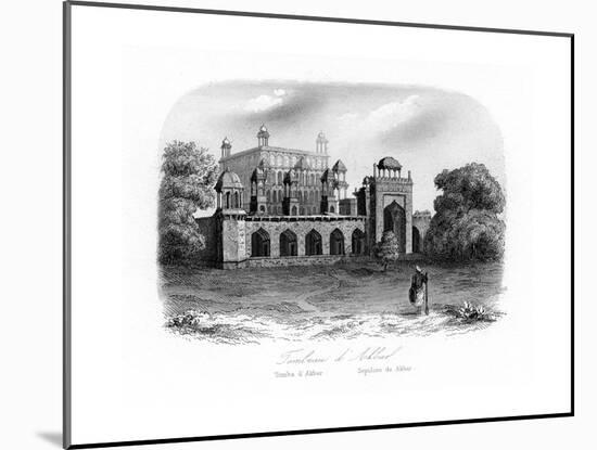 Tomb of Akbar the Great, Sikandra, India, C1840-N Remond-Mounted Giclee Print