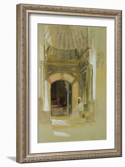 Tomb of Bayazid I, Bursa, Turkey-John Frederick Lewis-Framed Giclee Print