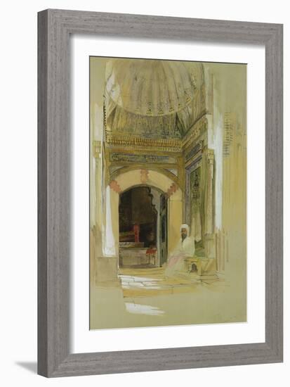 Tomb of Bayazid I, Bursa, Turkey-John Frederick Lewis-Framed Giclee Print