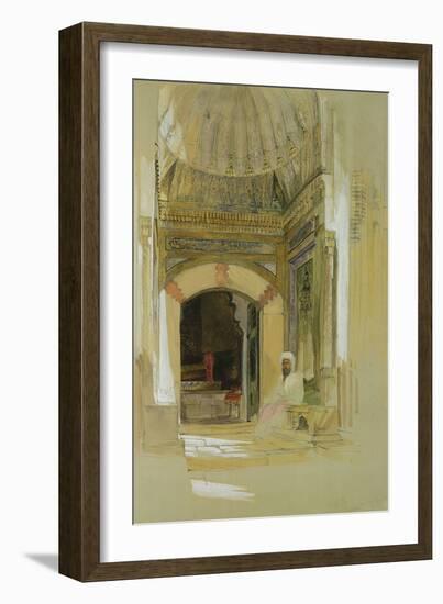 Tomb of Bayazid I, Bursa, Turkey-John Frederick Lewis-Framed Giclee Print