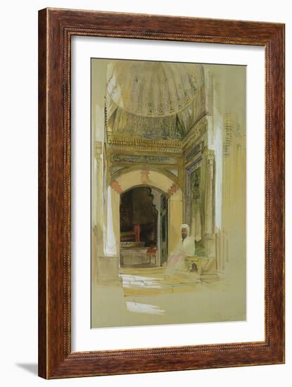 Tomb of Bayazid I, Bursa, Turkey-John Frederick Lewis-Framed Giclee Print