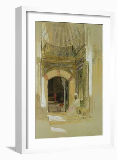 Tomb of Bayazid I, Bursa, Turkey-John Frederick Lewis-Framed Giclee Print