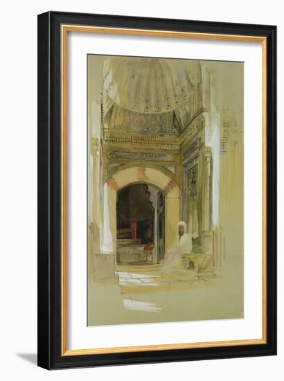 Tomb of Bayazid I, Bursa, Turkey-John Frederick Lewis-Framed Giclee Print