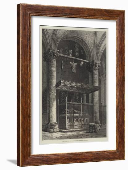 Tomb of Edward the Black Prince in Canterbury Cathedral-Samuel Read-Framed Giclee Print