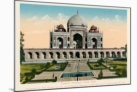 Tomb of Emperor Humayun-null-Mounted Art Print