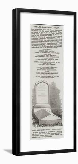 Tomb of Gilbert Abbott A'Beckett, in Highgate Cemetery-null-Framed Giclee Print