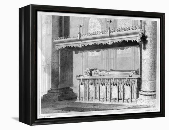 Tomb of Henry IV and His Queen Joan of Navarre in Canterbury Cathedral, 1825-John Le Keux-Framed Premier Image Canvas