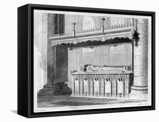 Tomb of Henry IV and His Queen Joan of Navarre in Canterbury Cathedral, 1825-John Le Keux-Framed Premier Image Canvas