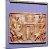 Tomb of Jesus on Easter Morning, Wood Panel, Byzantine casket, 5th century-Unknown-Mounted Giclee Print