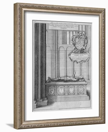 Tomb of John Beauchamp in Old St Paul's Cathedral, City of London, 1656-Wenceslaus Hollar-Framed Giclee Print