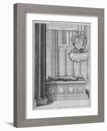 Tomb of John Beauchamp in Old St Paul's Cathedral, City of London, 1656-Wenceslaus Hollar-Framed Giclee Print