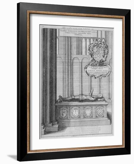 Tomb of John Beauchamp in Old St Paul's Cathedral, City of London, 1656-Wenceslaus Hollar-Framed Giclee Print