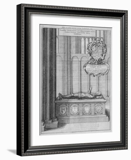 Tomb of John Beauchamp in Old St Paul's Cathedral, City of London, 1656-Wenceslaus Hollar-Framed Giclee Print