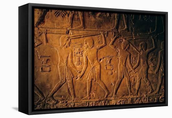 Tomb of Kheruf, Steward of Tiye, Stick Fighting with Papyrus Stalks; 18Th Dynasty. Va…, 1995 (Photo-Kenneth Garrett-Framed Premier Image Canvas