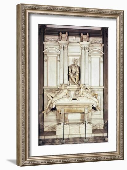 Tomb of Lorenzo De' Medici-Michelangelo Buonarroti-Framed Giclee Print