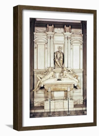 Tomb of Lorenzo De' Medici-Michelangelo Buonarroti-Framed Giclee Print