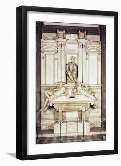 Tomb of Lorenzo De' Medici-Michelangelo Buonarroti-Framed Giclee Print