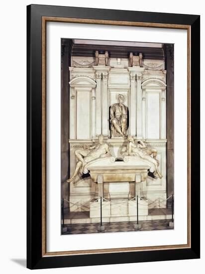 Tomb of Lorenzo De' Medici-Michelangelo Buonarroti-Framed Giclee Print