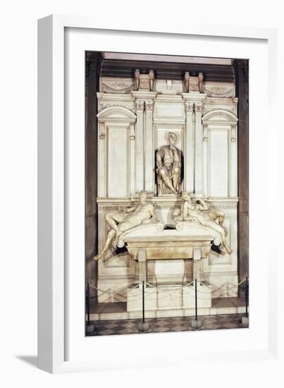 Tomb of Lorenzo De' Medici-Michelangelo Buonarroti-Framed Giclee Print