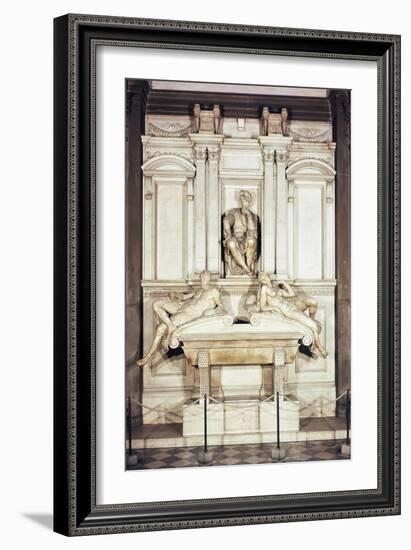 Tomb of Lorenzo De' Medici-Michelangelo Buonarroti-Framed Giclee Print